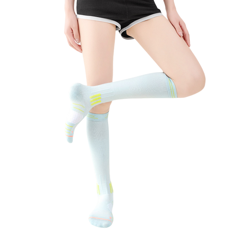 Full-length running socks with high elasticity and snug fit