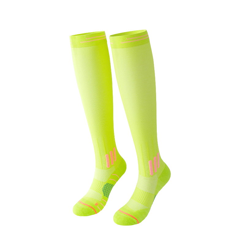 Sport recovery socks offering arch compression and heel comfort