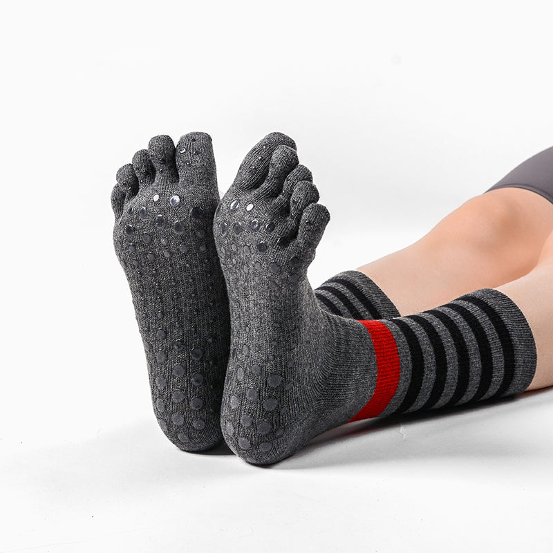 Zokfit women’s five-toe non-slip yoga socks, soft and breathable