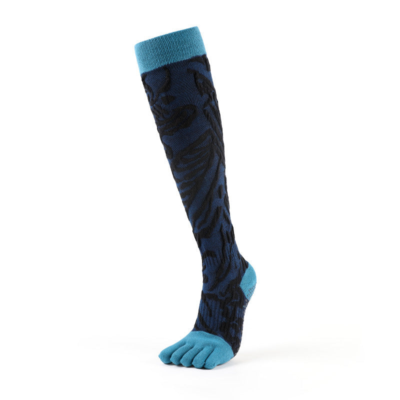 Zokfit Blue Yoga Grip Socks – Non-Slip, Women’s