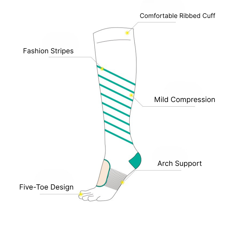 Pilates socks offering support and balance in floor exercises