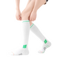Breathable fabric and cushioned heel for endurance sports