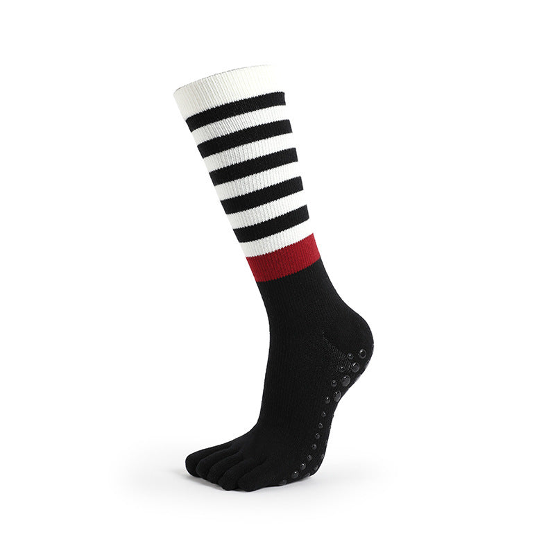Zokfit Stripe Grip Yoga Socks for Women – Crew-Black