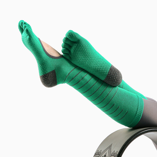 Pilates socks with arch-hugging fit and anti-slip grip

