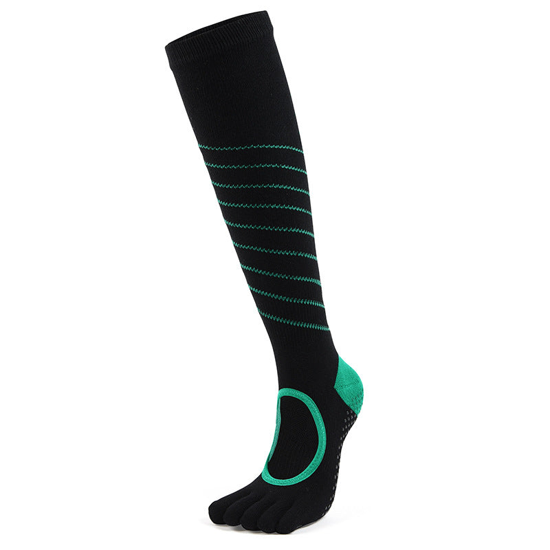 Anti-slip grip socks designed for yoga, barre, and pilates